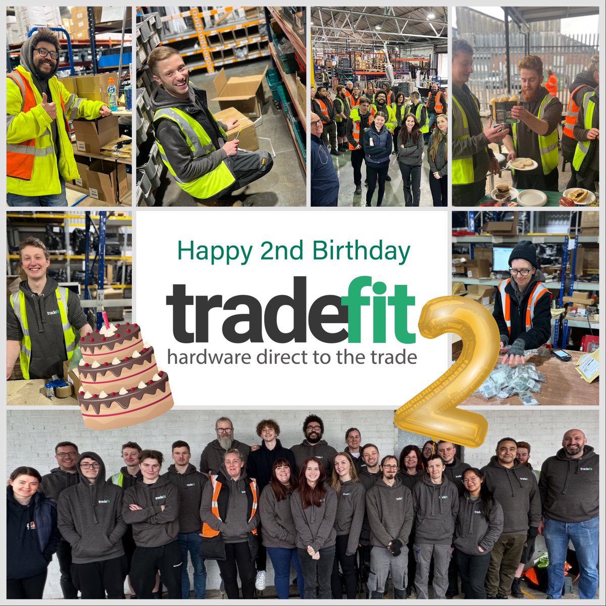 TradefitU's tweet photo. WOW how time flies. tradefit is 2 🎈Huge thank you to the AMAZING tradefit team and our customers 🤲 (with a team BBQ to celebrate 🥳)

#Ironmongery #doorhardware #tradefit https://t.co/oqOMHS001Y
