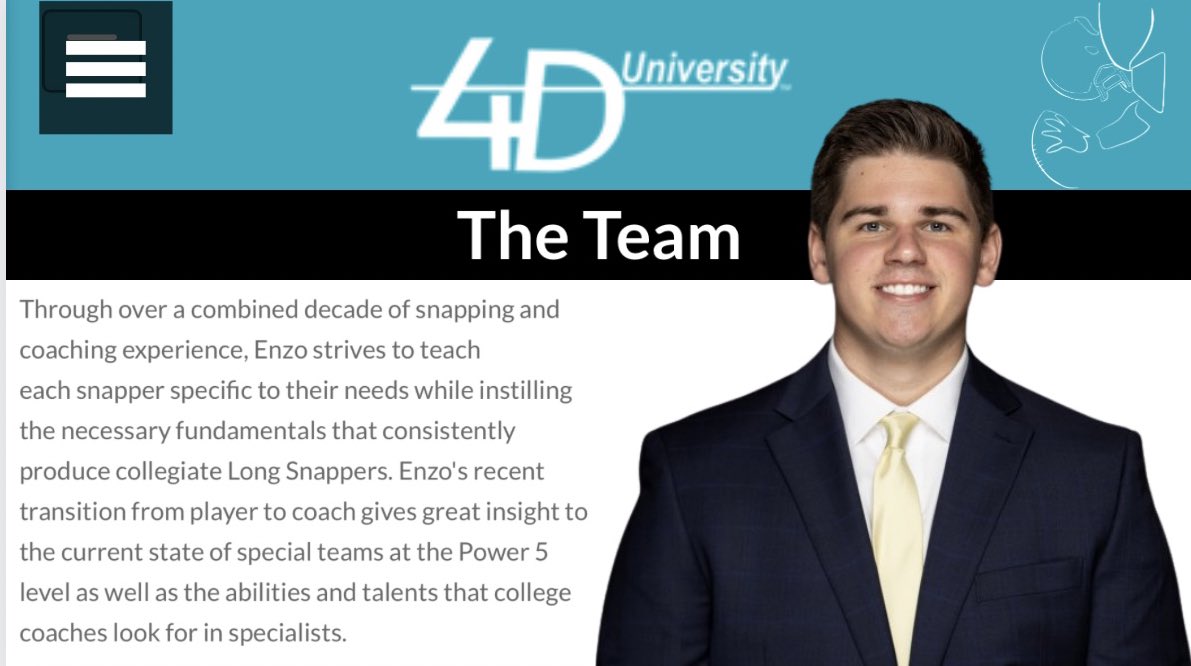 Welcoming @enzo__anthony, newest 4DU staff member. Enzo leads our FL LS training division. Give him a follow. 4👇U