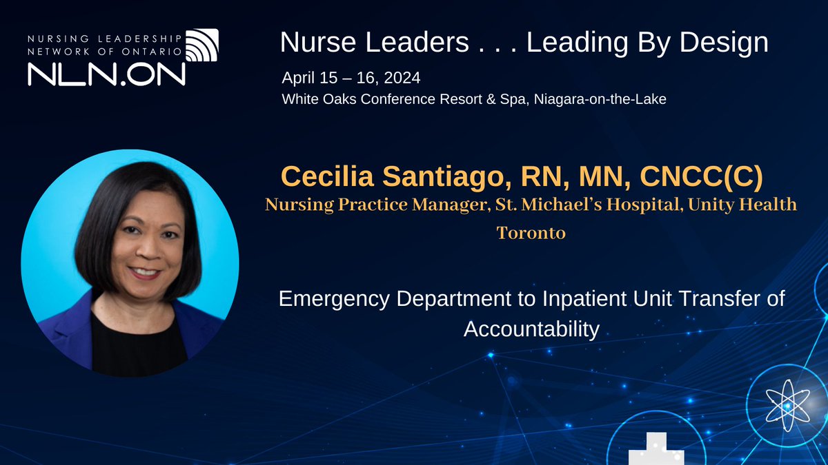 Learn about improvement in transfer of accountability between ED and inpatient unit nurses. The ED to Inpatient Unit ToA initiative was developed to streamline processes and ensure patients are assigned to the most appropriate space for care. nln.on.ca/nursing-leader… #nurseleaders