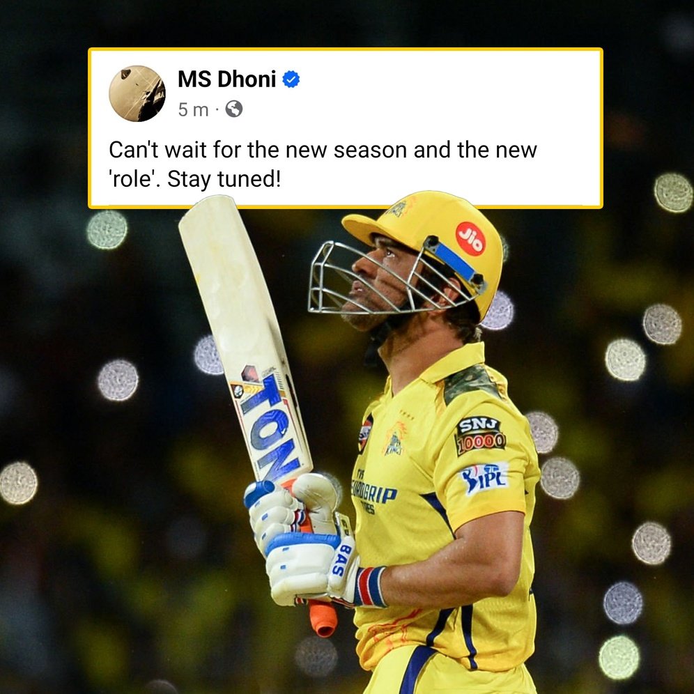 CricTelegraph's tweet photo. What might MS Dhoni's new role be ahead of IPL 2024 for CSK❓ https://t.co/uFwp0fVyVK