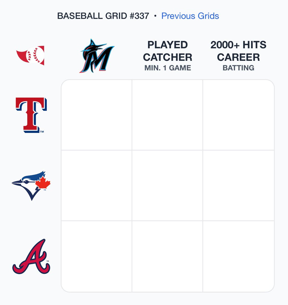 jeffbates's tweet photo. Love seeing the Texas @rangers on @immaculategrid 

#TexasRangers #ImmaculateGrid #BaseballReference @baseball_ref https://t.co/q5Y8PIIfYF