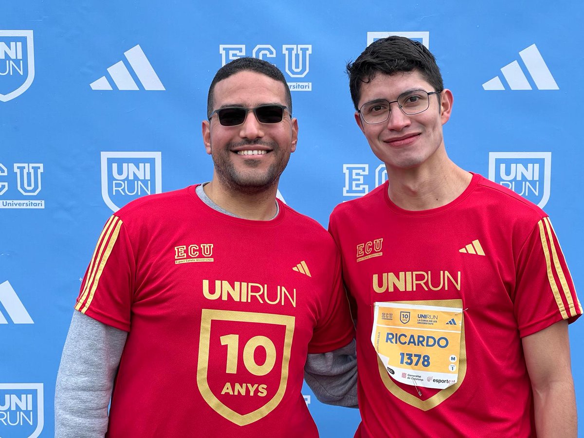 We crushed it at <a href="/uniruncat/">Unirun</a>  2024! 🏃‍♂️🏆

Yesterday, our researchers 
<a href="/mmsah90/">Moh Abuhabib</a> and <a href="/rlopezso66/">Ricardo López Solís</a>  joined UniRun, hosted by ECU, with the backing of  <a href="/gencat/">Generalitat de Catalunya</a> and <a href="/bcn_ajuntament/">Ajuntament de Barcelona</a>

Don't forget to enhance your diet with polyphenols and do not stop moving! 🍇💪