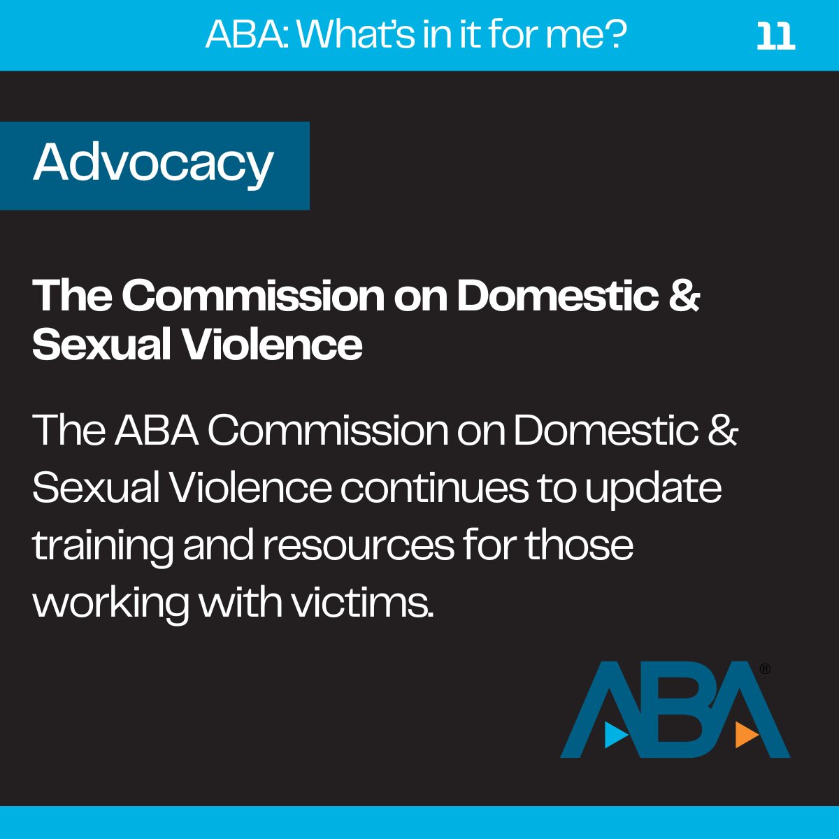 Michelle Behnke (@abapres_elect) on Twitter photo The <a href="/ABAesq/">American Bar Association</a>'s Commission on Domestic & Sexual Violence remains dedicated to enhancing support for victims. Stay updated on their latest training and resources aimed at aiding those in need.
Click here for more resources: bit.ly/49VrxKw
#domesticviolence #sexualviolence The <a href="/ABAesq/">American Bar Association</a>'s Commission on Domestic & Sexual Violence remains dedicated to enhancing support for victims. Stay updated on their latest training and resources aimed at aiding those in need.
Click here for more resources: bit.ly/49VrxKw
#domesticviolence #sexualviolence