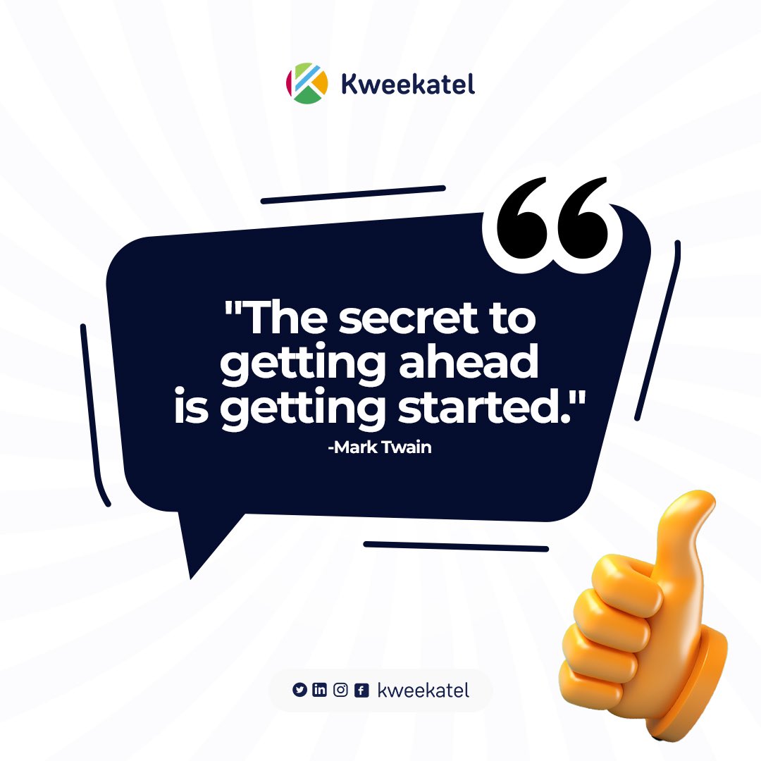 kweekatel's tweet photo. Guess what? You have the opportunity to "get started" this week!

#customersupport #customerservice #kweekatel #kweekgist #kweekagent #successstories #support #kweeakteltips #customerretention #newweek https://t.co/MYBX0zk7TN