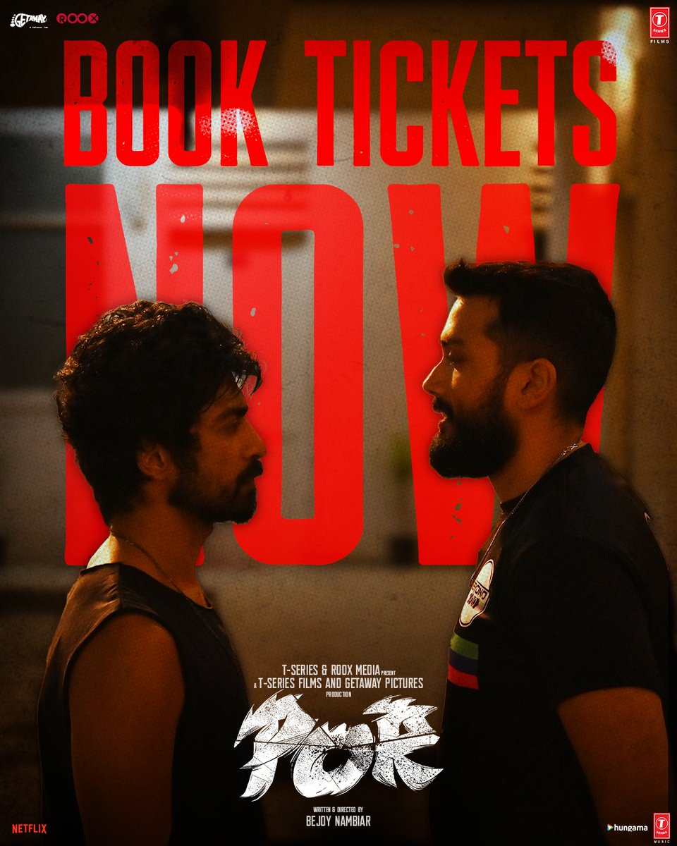 Roox (@rooxworld) on Twitter photo #Por - The battle has now become intense, watch the fight between two friends turned enemies, only in cinemas 📽️
Tickets: linkmix.co/21720580
<a href="/iam_arjundas/">Arjun Das</a> <a href="/kalidas700/">kalidas jayaram</a> <a href="/sanchana_n/">Sanchana natarajan</a> <a href="/tjbhanu/">Bhanu Prakash</a> <a href="/nambiarbejoy/">Bejoy Nambiar</a> <a href="/madhualex/">Madhu Alexander</a> <a href="/RooxWorld/">Roox</a> <a href="/TSeries/">T-Series</a> <a href="/prosathish/">Sathish</a> #Por - The battle has now become intense, watch the fight between two friends turned enemies, only in cinemas 📽️
Tickets: linkmix.co/21720580
<a href="/iam_arjundas/">Arjun Das</a> <a href="/kalidas700/">kalidas jayaram</a> <a href="/sanchana_n/">Sanchana natarajan</a> <a href="/tjbhanu/">Bhanu Prakash</a> <a href="/nambiarbejoy/">Bejoy Nambiar</a> <a href="/madhualex/">Madhu Alexander</a> <a href="/RooxWorld/">Roox</a> <a href="/TSeries/">T-Series</a> <a href="/prosathish/">Sathish</a>