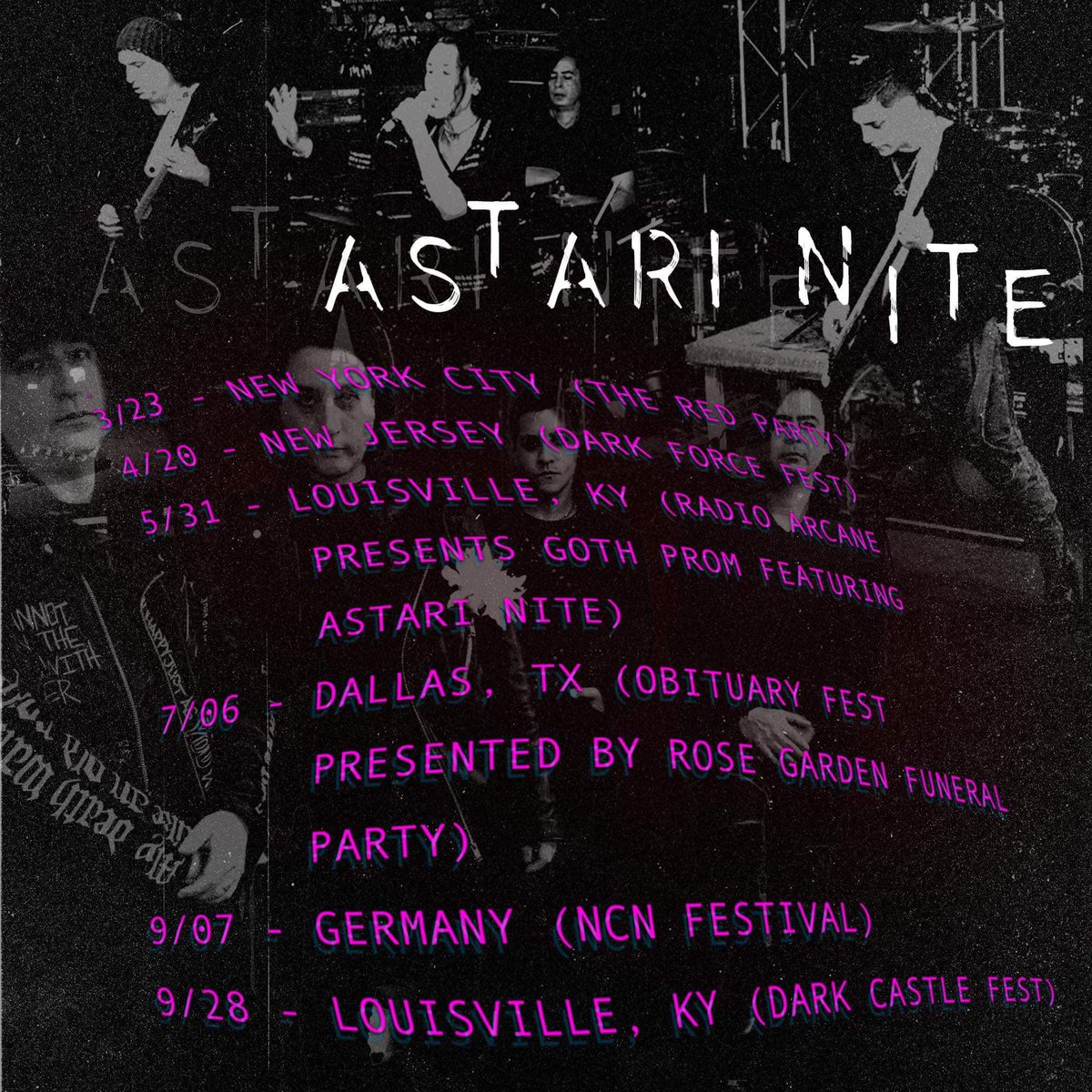 Some upcoming dates with @astarinite 
-
-
-
-
-
-
-
-
-
#goth #gothrock #darkwave