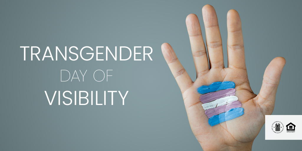 This International #transdayofvisibility, we'd like to remind everyone that the #FHAct prohibits discrimination based on sex, including sexual orientation and gender identity. Learn more here: bit.ly/3RTfILW. #TDoV