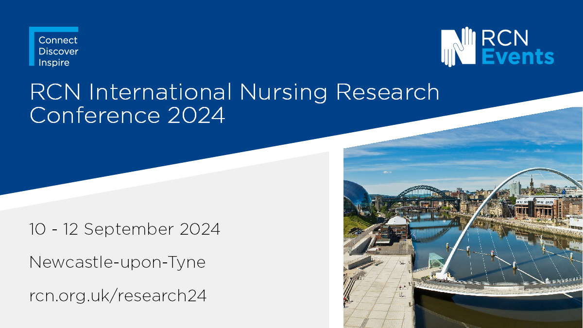 📢 Call for abstracts for #RCNresearch24 is now open. Submission deadline: 18 March 💡 Inclusivity in nurse research: working together to make a difference. 📅 10 - 12 Sept 2024, Newcastle-upon-Tyne rcn.org.uk/news-and-event… @RCNResForum @theRCN