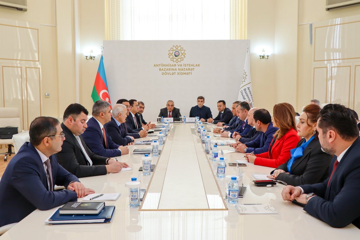 MammadAbbasbey1's tweet image. We held a meeting with the leadership and members of the National Confederation of Entrepreneurs (Employers) Organizations of the Republic of Azerbaijan (ASK). We discussed the #CompetitionCode, which is aimed at fostering the development of the #business environment, addressing