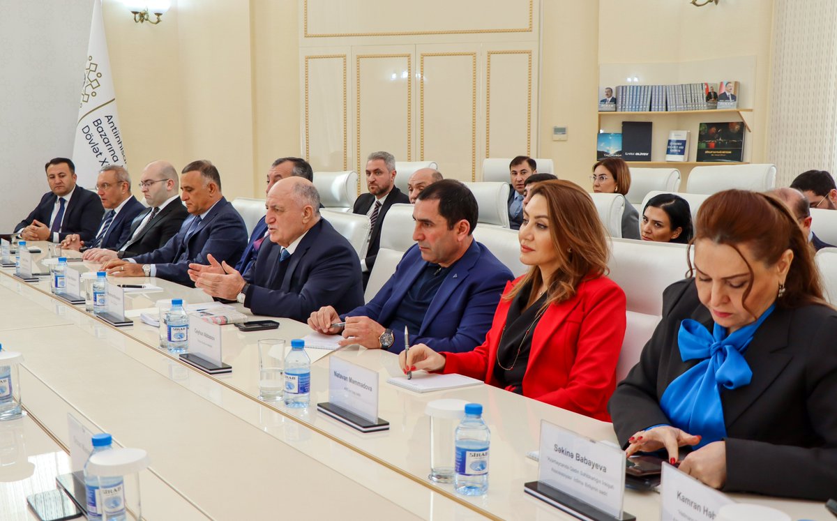 MammadAbbasbey1's tweet image. We held a meeting with the leadership and members of the National Confederation of Entrepreneurs (Employers) Organizations of the Republic of Azerbaijan (ASK). We discussed the #CompetitionCode, which is aimed at fostering the development of the #business environment, addressing