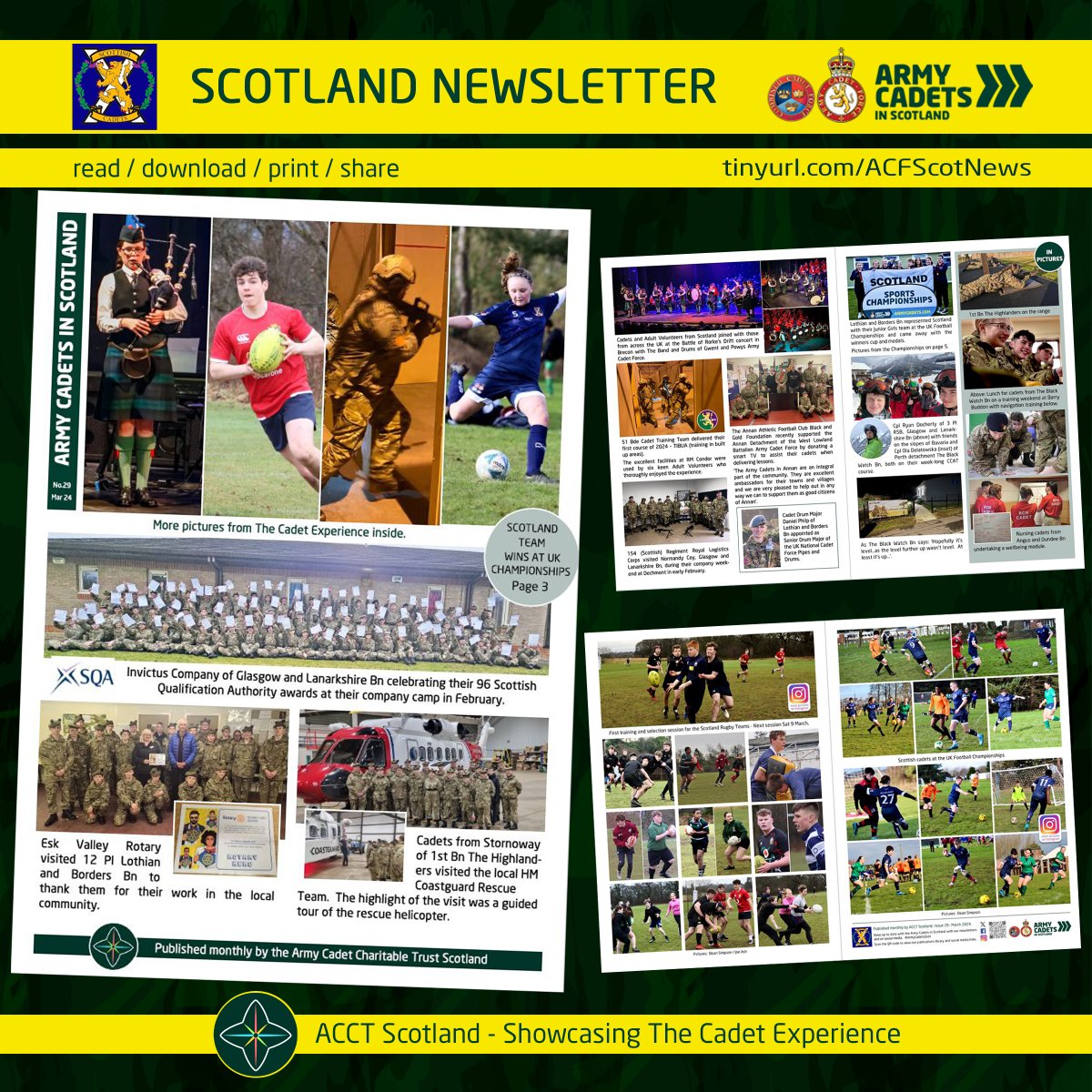 The latest Army Cadets in Scotland newsletter is here: tinyurl.com/ACFScotNews Published by ACCT Scotland #ArmyCadetsScot