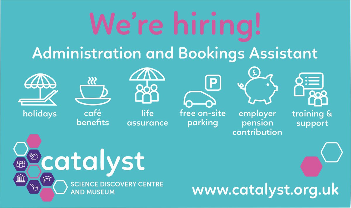 We're hiring! Fancy working in a faced paced office environment for a vibrant charity? Then this job may be for you! See here for more info catalyst.org.uk/wp-content/upl…