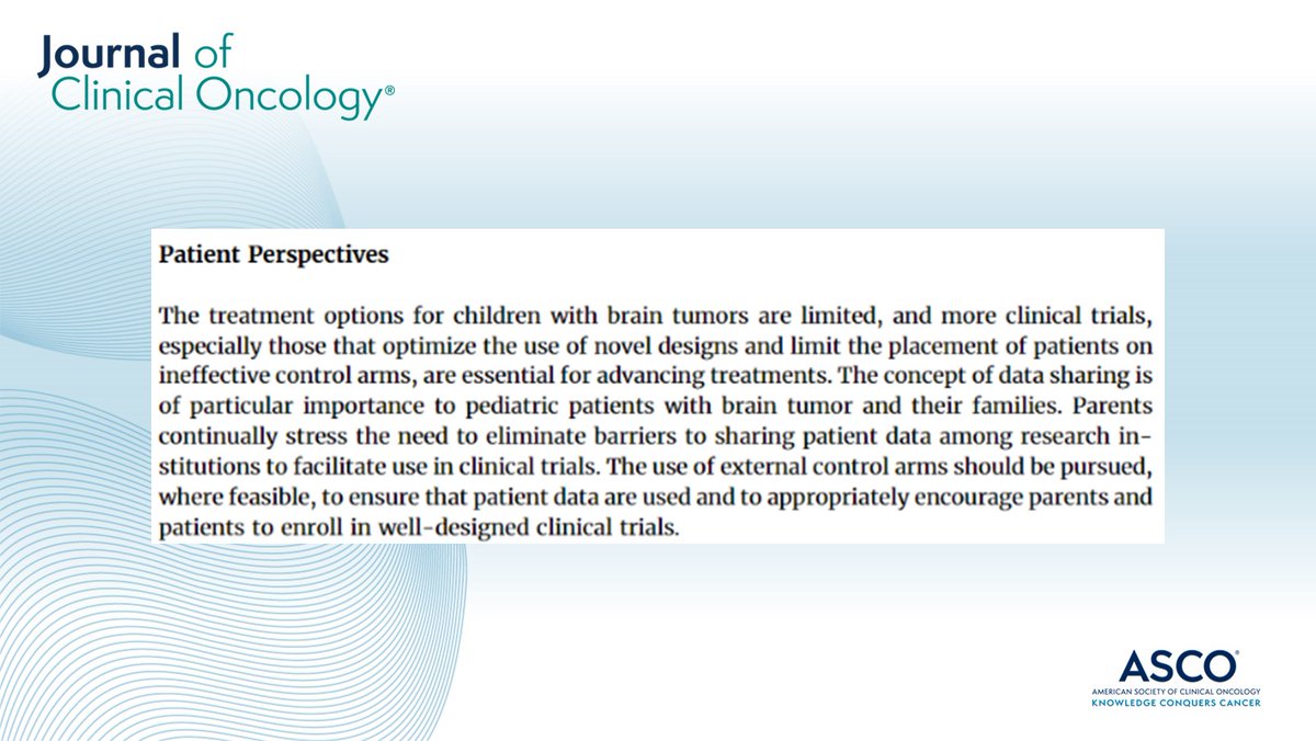 🤔 #JCO #CommentsAndControversies: Why, when, and how to consider external control cohorts in pediatric brain tumor #ClinicalTrials ➡️ brnw.ch/21wHy1B #pedcsm #BTSM @DrAshleySMargol