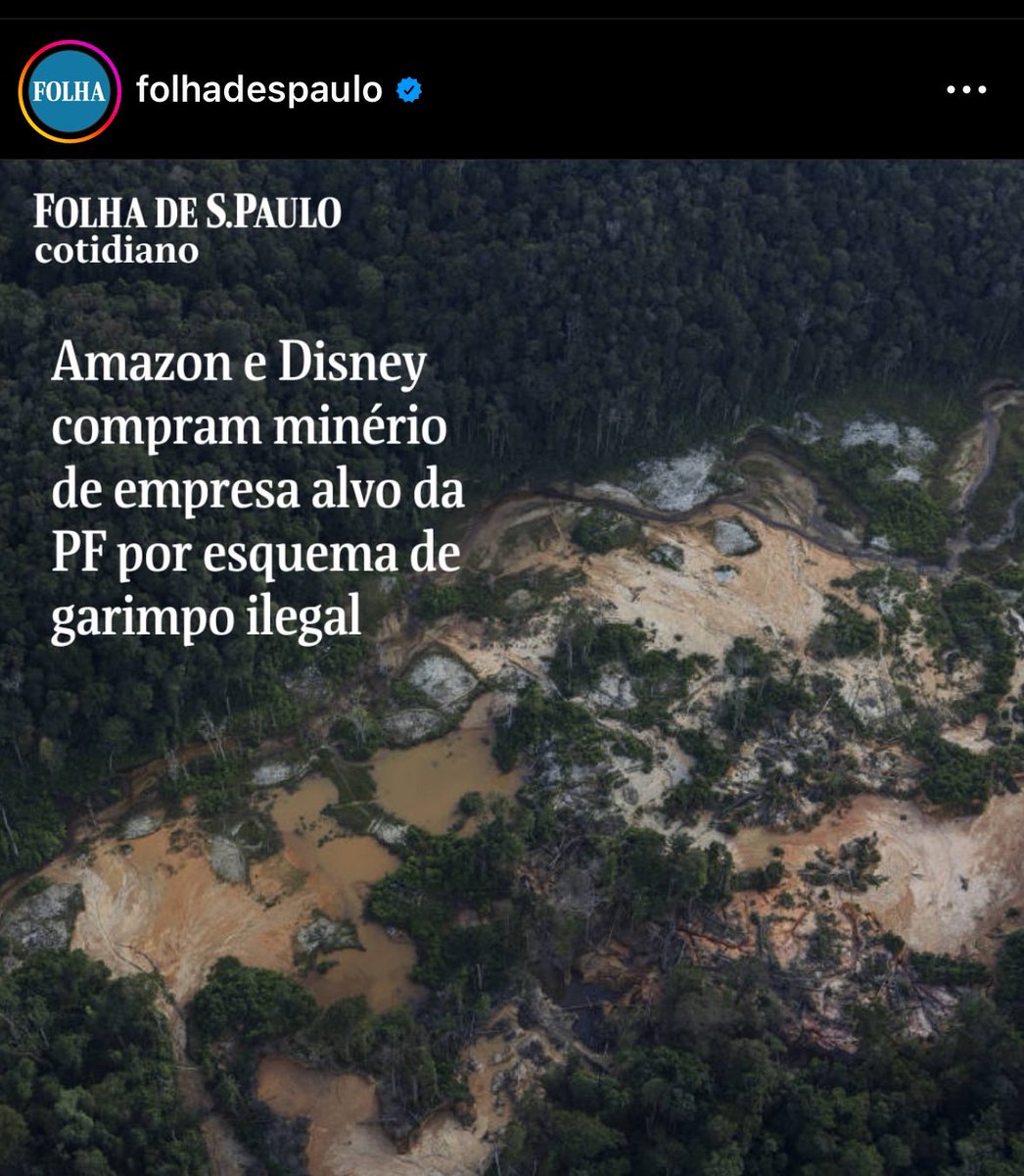 TERRAS YANOMAMI | Algumas das maiores empresas do mundo, como Amazon e Disney, têm entre seus fornecedores uma mineradora que foi alvo de operação da Polícia Federal (PF) contra garimpo ilegal na Terra Indígena Yanomami.