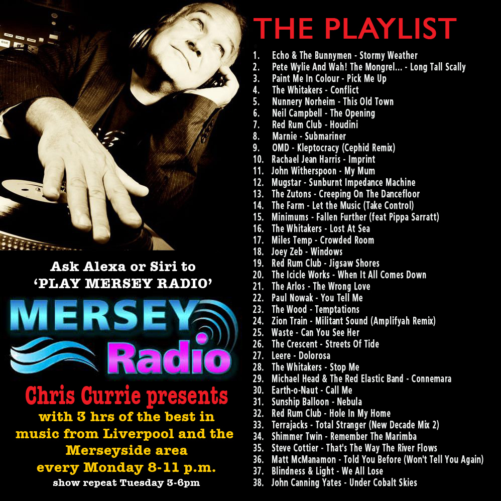 ON AIR IN FIVE MINUTES Friends, scousers and countrymen lend me your ears and I will treat you to some Mersey musical delights - tune in from 8pm on @MerseyRadio - just ask your smart speaker to 'PLAY MERSEY RADIO' or listen at merseyradio.co.uk/player