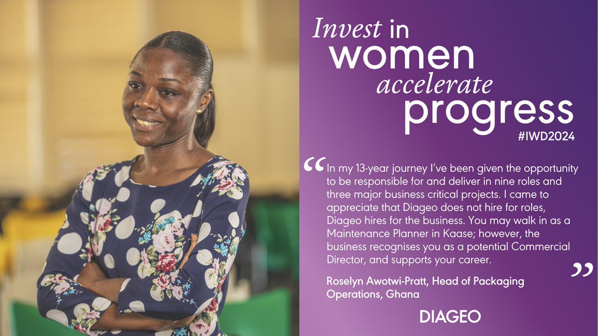 KofiAshon's tweet photo. At Guinness Ghana, we are dedicated to identifying the barriers that women face and are committed to doing our part to address them for the good of women, business and the society.
#IWD2024 #InclusionAndDiversity #SpiritOfProgress #Society2030 #DiageoEmp https://t.co/8KHTYqZ3DK