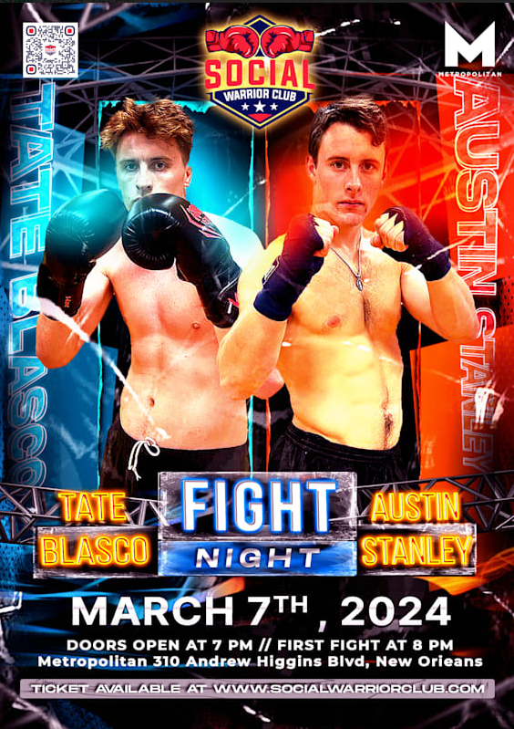 March 7th 2024, get your Tickets or PPV pass Now at: socialwarriorclub.com