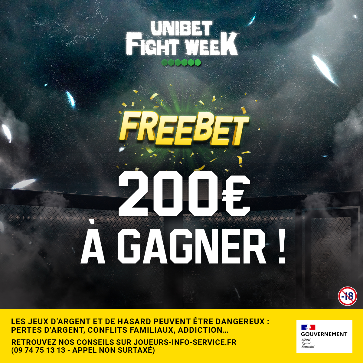 UnibetFrance's tweet photo. 🥊 Pour bien attaquer la 𝐔𝐧𝐢𝐛𝐞𝐭 𝐅𝐢𝐠𝐡𝐭 𝐖𝐞𝐞𝐤, on lâche 10 x 20€ de Freebets !

👉 RT + Follow @UnibetFrance + #UnibetFightWeek
🍀 TAS demain. https://t.co/2eShlM5leq