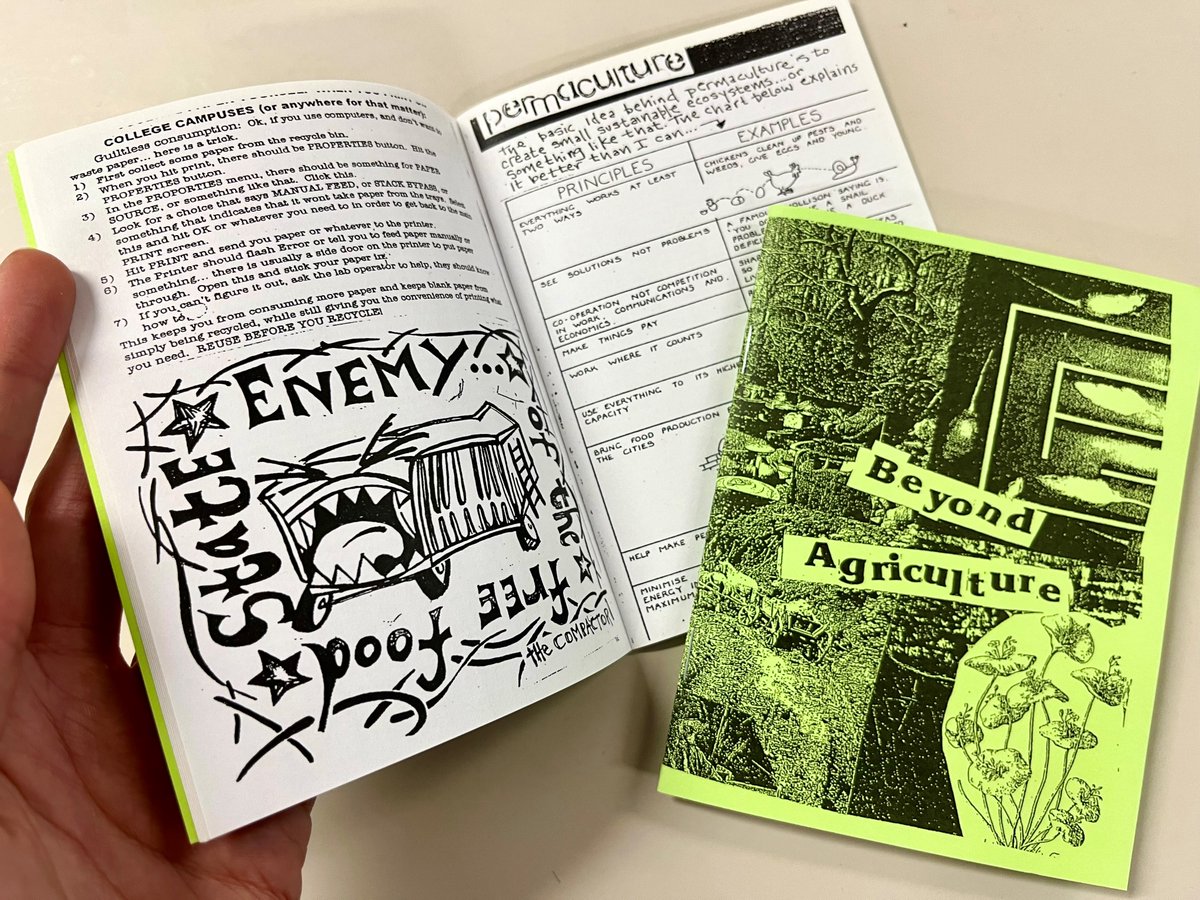 As we move closer to spring, you might start thinking about green projects or even a bit of guerrilla gardening 🌿Either way, you'll find plenty of inspiration in our #zine collection including these pocket-sized pamphlets. Search the catalogue for more: bit.ly/ZineCollection