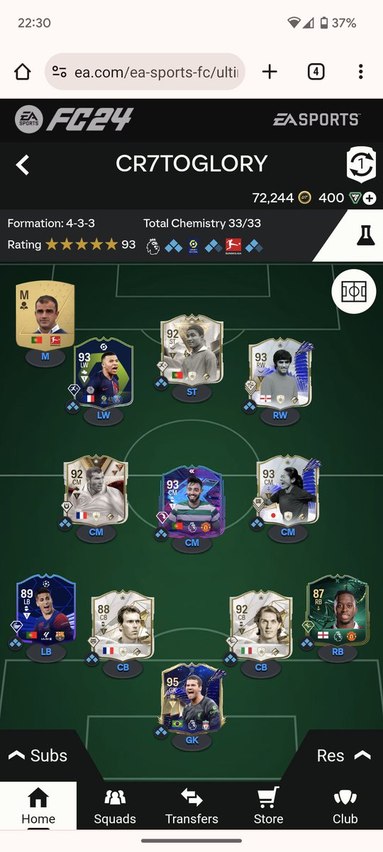 FrazzleDaddy's tweet photo. @FIFA22_INFO For those who don't believe (which is fair) sold Pele and done eusebio and mbappe https://t.co/97zPXrQ8fl