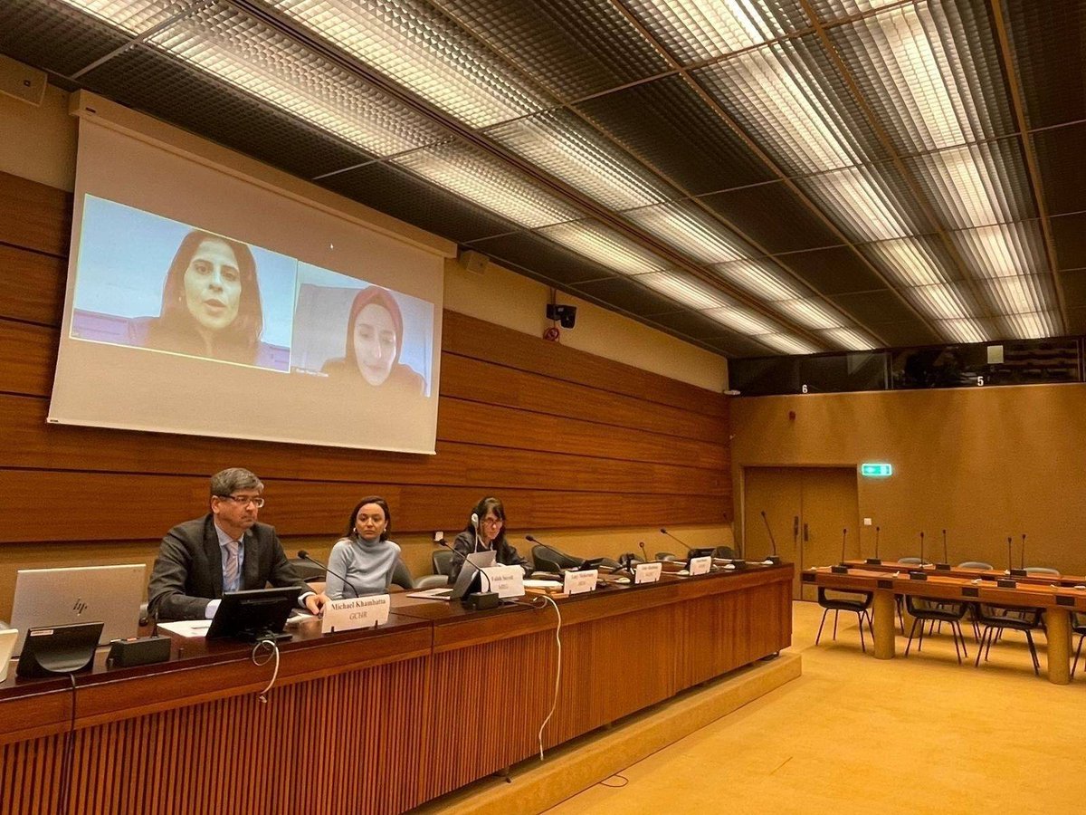 Last week, ALQST’s @LinaAlHathloul participated in a #UNHRC55 side event, during which she addressed ongoing violations of women’s rights in #SaudiArabia, as well as the violations associated with the construction of the #Neom project.