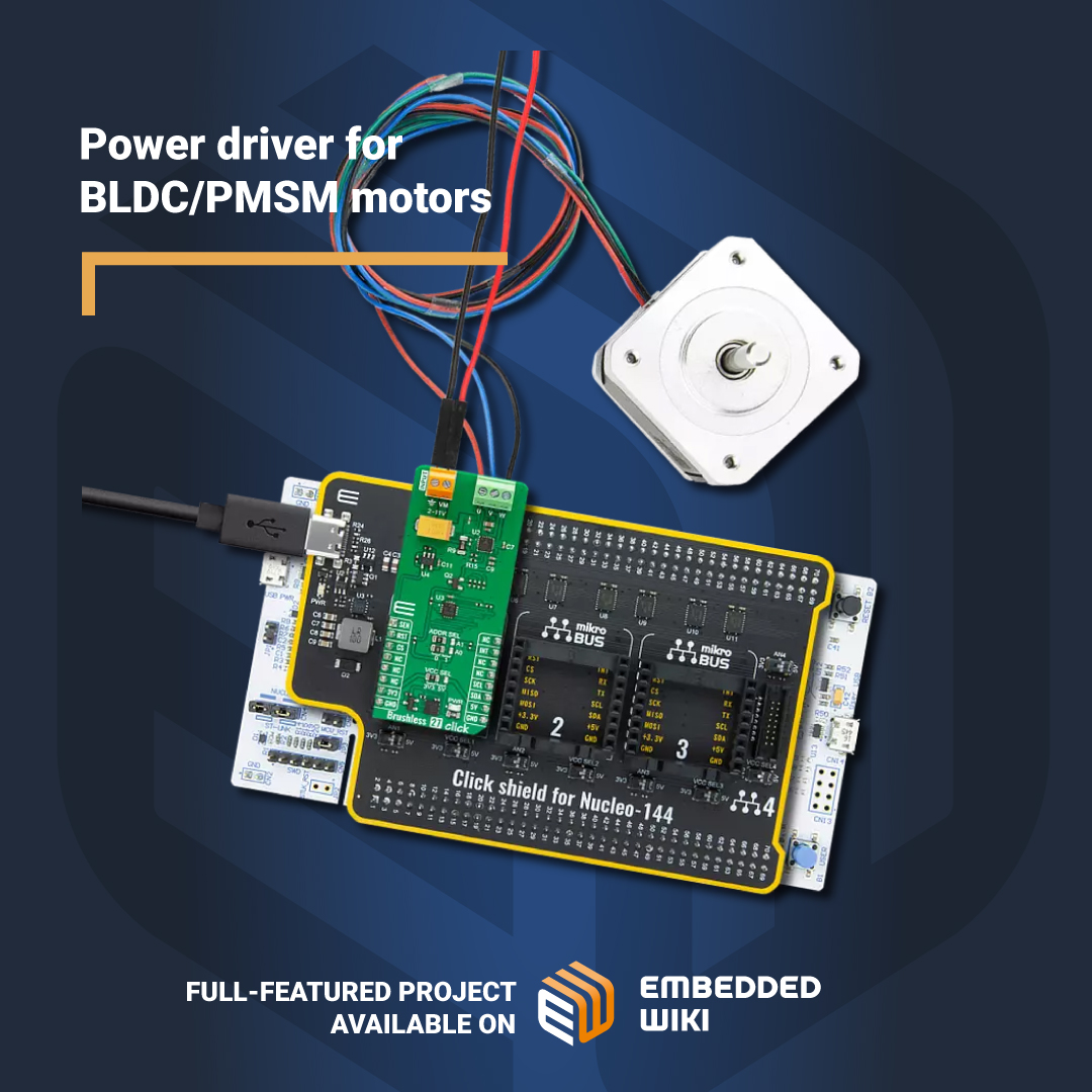embedded_wiki's tweet image. Steer brushless motor with precision! Fully-featured project is available on EW: embeddedwiki.com/articles/templ…