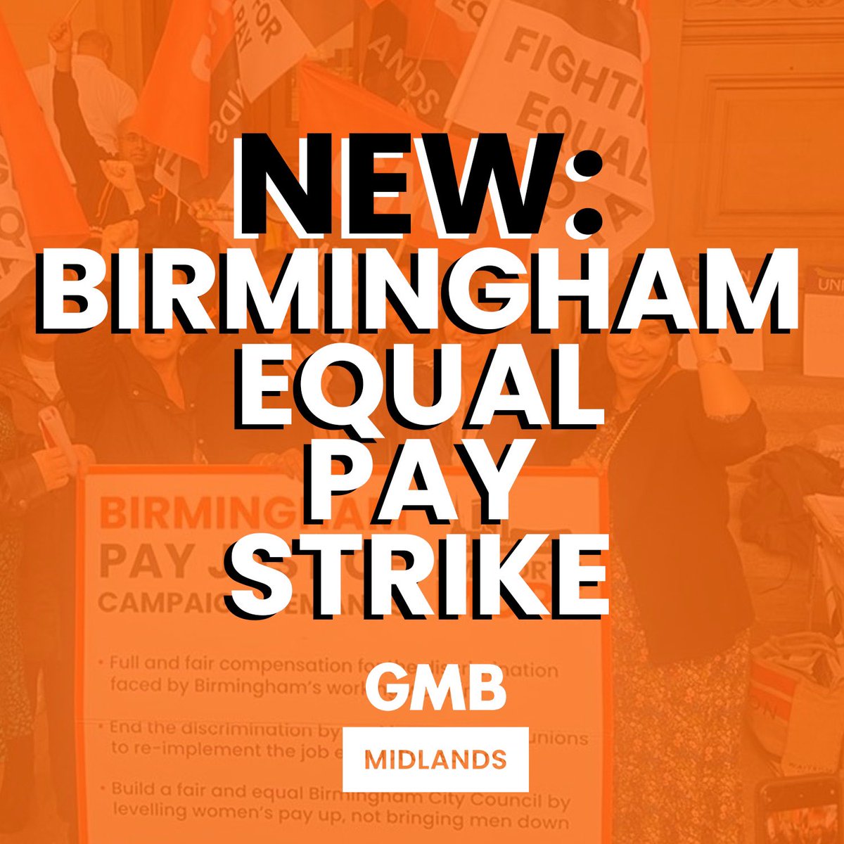Birmingham City Council workers have overwhelmingly backed industrial action in their campaign to end the equal pay crisis. No more delay - it’s time for Council bosses to return the wages stolen from working women.