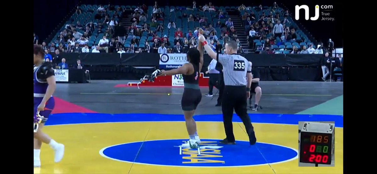 Congratulations to PTHS senior Atiyana Williams on winning the 165-pound state title at Boardwalk Hall in Atlantic City. She became the first girl in school history to win a state championship. Williams concluded her season with a perfect 28-0 record and 27 pins. Pemberton Pride!