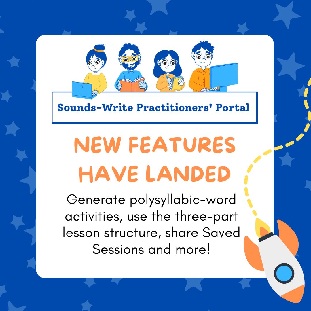 Introducing brand new features on the Sounds-Write Practitioners' Portal! Access to the Portal is completely FREE for anyone who has ever trained in Sounds-Write! sounds-write.co.uk/the-sounds-wri…