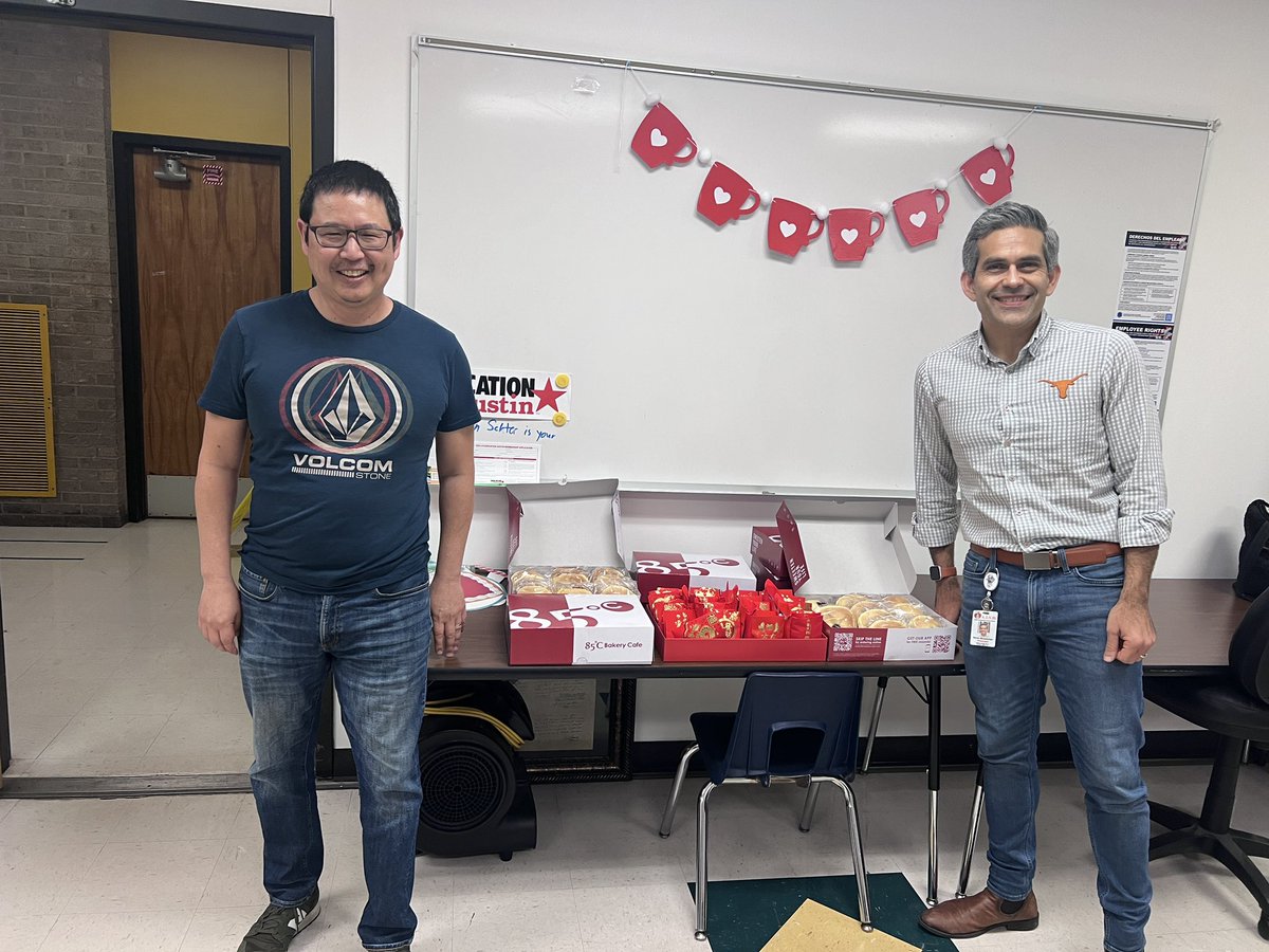 arthurleehsu's tweet photo. Austin Chinese Church recognized Lunar New Year by blessing three neighborhood schools’ teachers and staff with red envelopes and Asian pastries. Kinda cool that some teachers knew about the red envelopes and asked if there was money inside! Nope! https://t.co/4cabzhnZ6F
