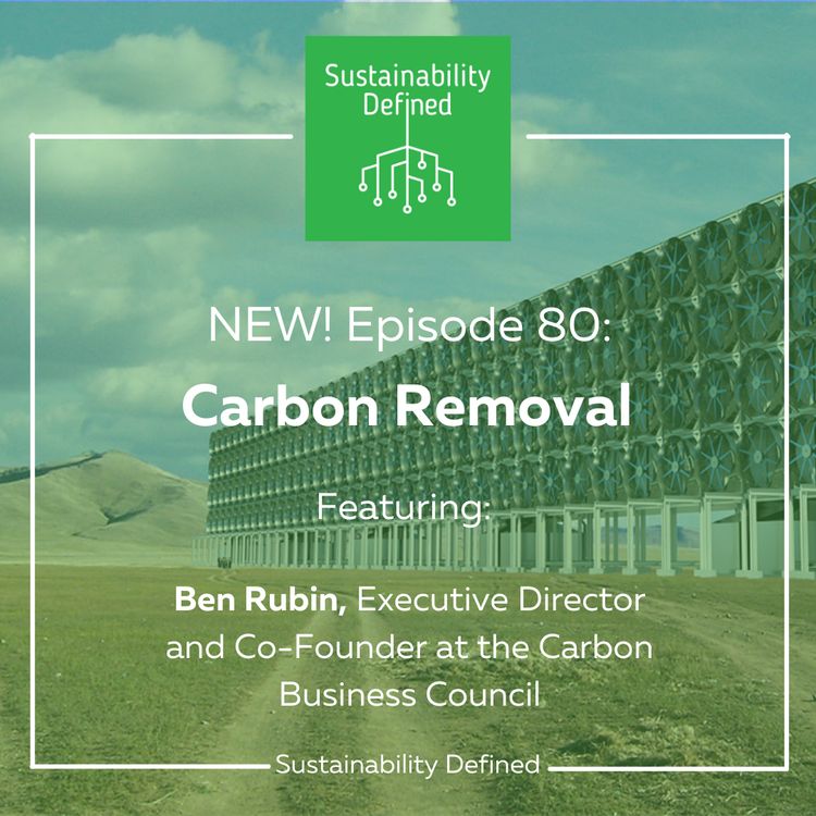 🎧 New podcast! Thanks so much to <a href="/sustaindefined/">Sustainability Def.</a> for inviting me to join for a deep dive into #CarbonRemoval and what we're working on at the Carbon Business Council (<a href="/CO2Council/">Carbon Business Council</a>).

Scott Breen, Jay Siegel and I cover the carbon removal trends: 
sustainabilitydefined.com/carbonremoval