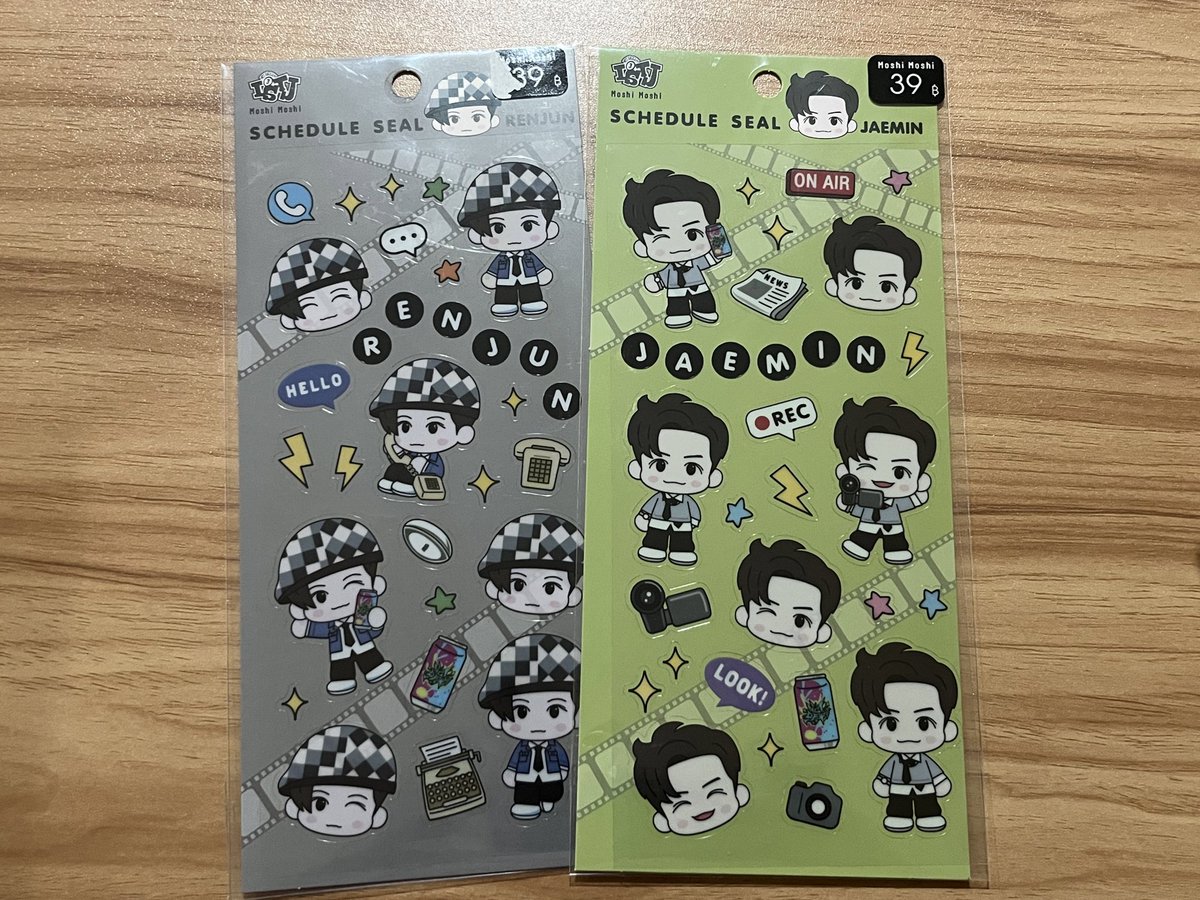 Joyuline's tweet photo. สติ๊กเกอร์ 
- เหรินจวิ้น 45-. มีรอยตรงป้ายราคา
- แจมิน 50-.
ค่าส่ง 40 ราคานี้เพราะซื้อแบบอัพมาเหมือนกันคับ
 #MoshiMoshixNCTDREAM https://t.co/fUKCngpcd9