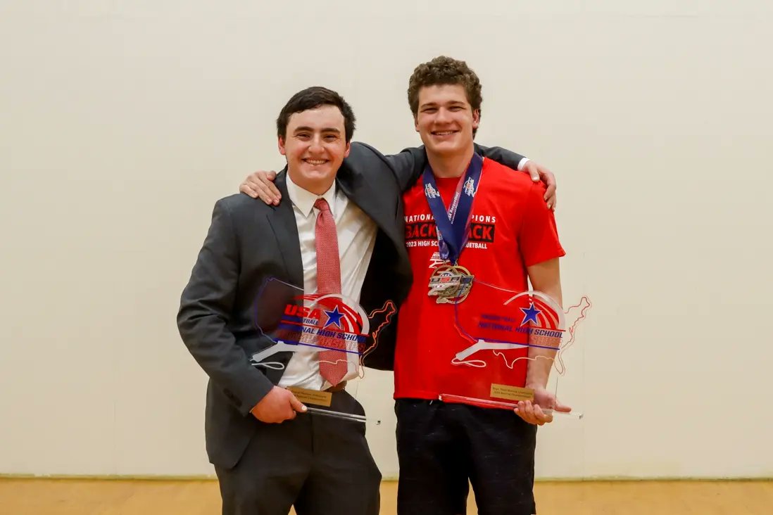 KHSRacquetball's tweet photo. IT'S A 3-PEAT AND IT'S A SWEEP!!!

Today, Kirkwood Racquetball not only won its third-straight Overall Team Title, but they became the first Missouri team ever to sweep all three divisions.

Your Pioneers won Overall, Women's, and Men's National Titles 🏆🏆🏆 

LET'S GO 🔥⛲ 🧹 https://t.co/78HfQnjV3i