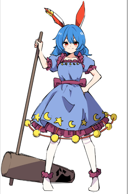 清蘭(東方プロジェクト) 「清蘭ラフ 」|babaのイラスト