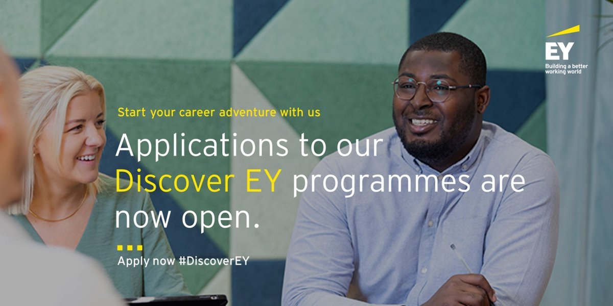 Looking for options for when you finish school or throughout your undergraduate degree? Join EY (@EY_CareersUK) for two days and gain work experience in a leading professional services organisation. 

Find out more and apply today via MyCareer: ow.ly/67ZN50QJOSY