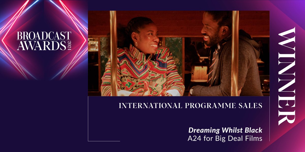 Congratulations to the winner of International Programme Sales, Dreaming Whilst Black, @A24 for @BigDealFilms. See full winners details at: bit.ly/BA2024Winners #BA2024