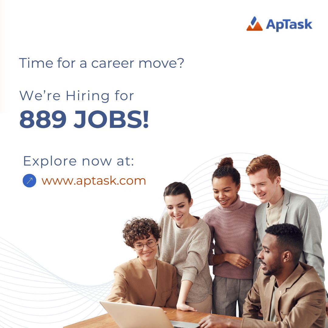 Are you looking to make a career move? Look no further! Discover amazing job opportunities across different domains at aptask.com to start your next career chapter today.

#CareerDiscovery #jobseeking #ApplyNow #ApTask #CareerJourneyBegins #AptaskAdventure