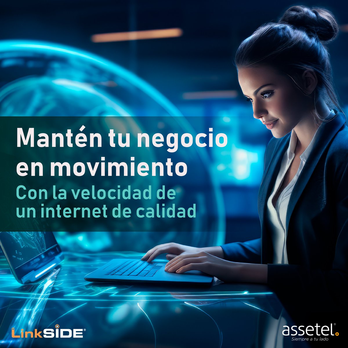 El mundo avanza cada minuto, tu empresa puede ir al mismo ritmo con un internet veloz y estable como Linkside. Conoce más: bit.ly/3bOk7Qv