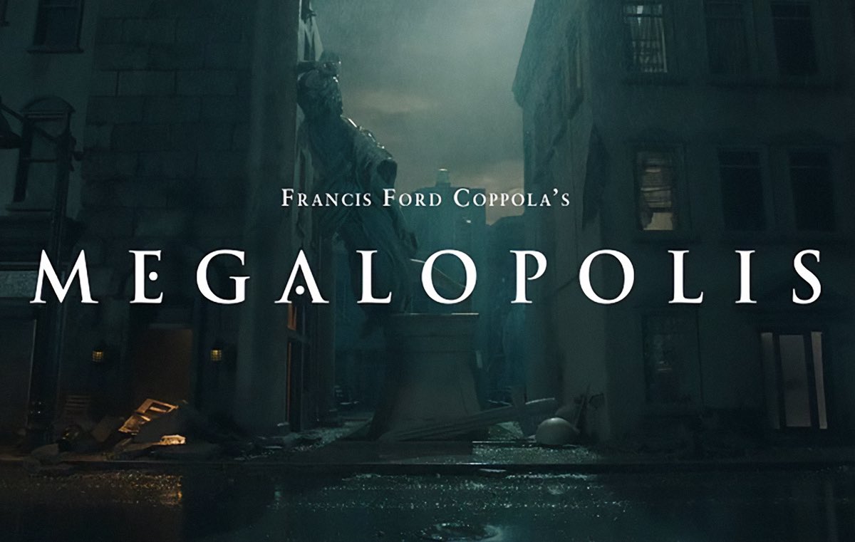 sinemori's tweet photo. Bir mimar, büyük bir felaket sonrası New York'u sıfırdan inşa etmeye karar verir. 

Francis Ford Coppola imzalı Megalopolis'in sonbaharda vizyona girmesi planlanıyor. https://t.co/0CJBuvti8c
