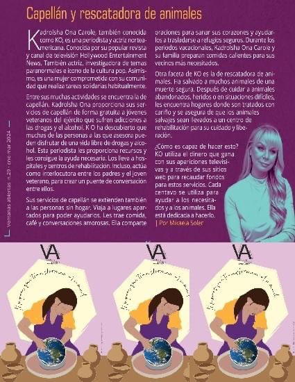 KO Kadrolsha Ona Carole our host is honored to be in another magazine. This one from Spain! Ventanas Abiertas Magazine 'Women Who Changed The World' for International Women's Month.  #kadrolshaonacarole #ko #people #InternationalWomensDay #hollywoodentertainmentnews