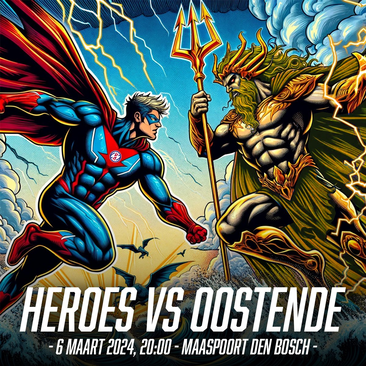 🦸‍♂️ | ‘𝗕𝗮𝘁𝘁𝗹𝗲 𝗳𝗼𝗿 𝟭𝘀𝘁 𝗽𝗹𝗮𝗰𝗲!’ 

6/3/2024 - 20:00u: Heroes vs. Filou Oostende - BNXT League

🎟️𝗞𝗢𝗢𝗣 𝗝𝗘 𝗧𝗜𝗖𝗞𝗘𝗧𝗦 𝗛𝗜𝗘𝗥! → app.guts.tickets/pisxyh 

#heroesdenbosch #BNXTLeague #DBOvsOOS