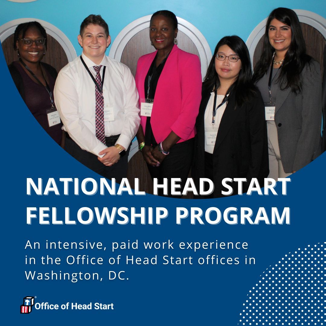 The National Head Start Fellowship Program is accepting applications until March 14!

Learn more about the fellowship and how to apply: buff.ly/42MPGAA

#HeadStartFellowship