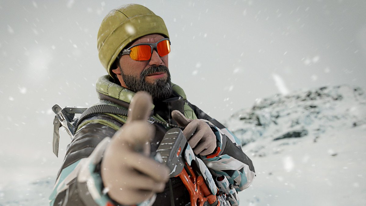 Operators! 🌨️ Gear up for Operation Aurora's cold weather with Thatcher's Polar Blackout Bundle, available now in #R6M's store. This bundle includes a complete Arctic outfit, primary and secondary skins, a victory pose, a border, and an avatar. Stay frosty out there! ❄️👊