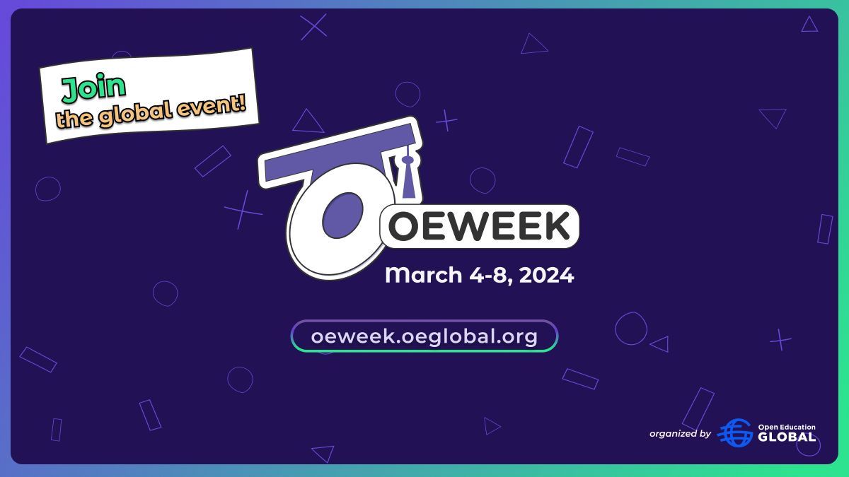 Join the global celebration of open education during #OEWeek24 & be a part of the movement that is transforming the landscape of teaching & learning worldwide For more information & to learn how ALT Values Openness check our latest news - buff.ly/3wxX0nr #OEWeek #altc
