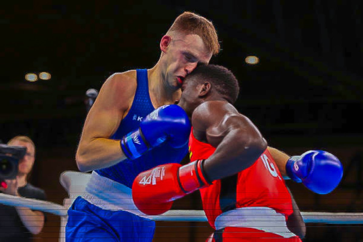 🥊In a gripping bout today at the World Olympic Qualifiers, 🇺🇬Nkobeza Yusuf faced Aradoaei Paul Andrei of Romania🇷🇴 & lost 5:0 unanimous despite putting up a valiant effort. This leaves Captain @joshuaforein & Nakalema Emily as the only boxers still in the race to Paris!