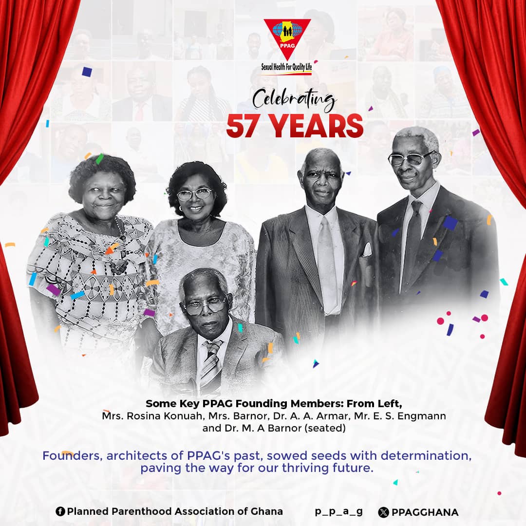 Congratulations to @PPAGGhana for 57 years of impact. Thanks to our founders, staff, volunteers, @YAMghana, funders and partners for their support over the years. Wishing us all an energised and impactfull years. @UNFPAGhana @ippf @YenkasaGh