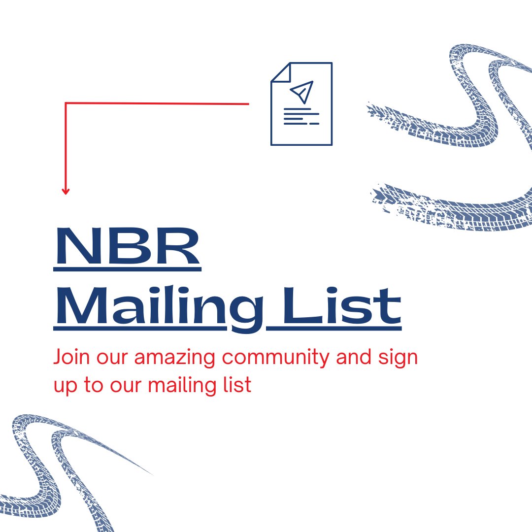 Want to stay up to date on everything NBR? Subscribe to our mailing list and get all updates and offers for the 2024 season.📧