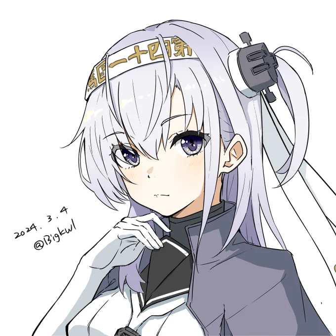 涼月#艦これ版深夜の真剣お絵描き60分一本勝負#艦これ版真剣お絵描き60分一本勝負_20240304 