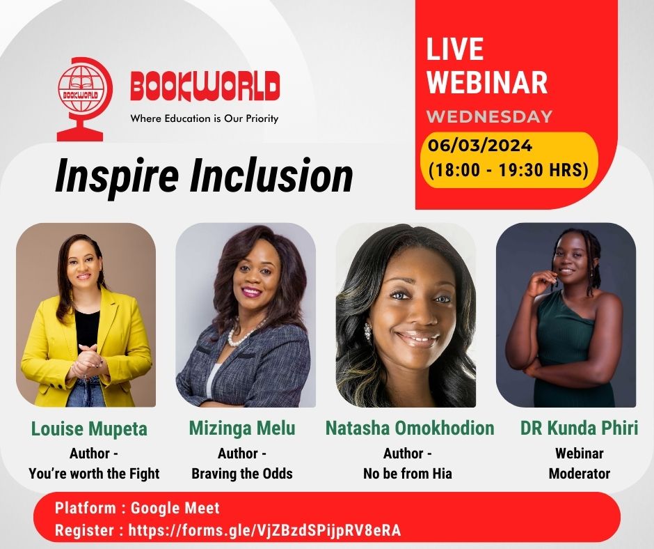 We have an exciting webinar this Wednesday, to attend please register using this link  : forms.gle/xu7x6UVgC4UFLT… <a href="/TashOmokhodion/">Natasha Omokhodion</a> <a href="/mizingamelu/">Mizinga Melu</a> 

#bookworldzambia #zambiasbiggestbookandstationerystore