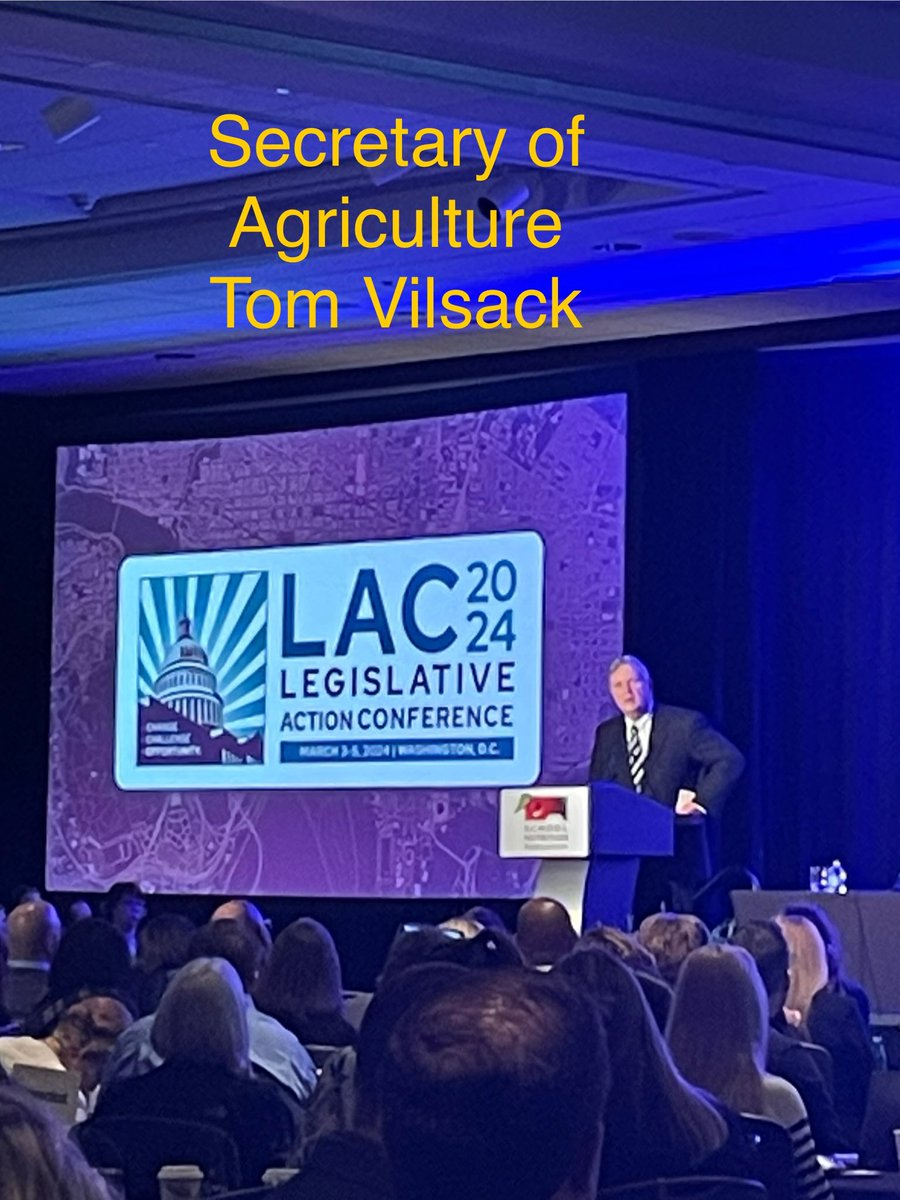 Starting Day 2 of the Legislative Action Conference with @USDA Secretary Tom Vilsack. #LAC24